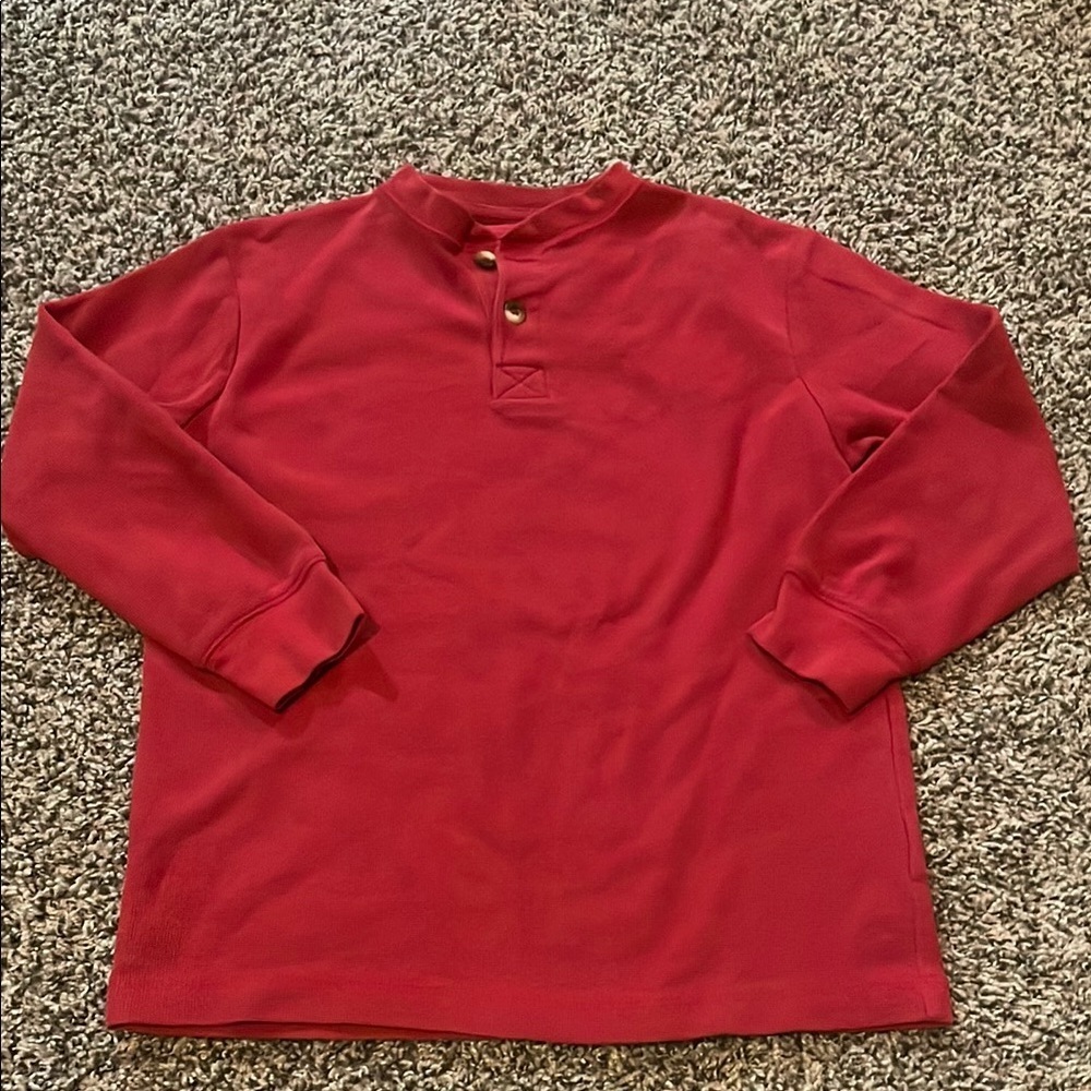Classic Kids Red Button-Up Sweater